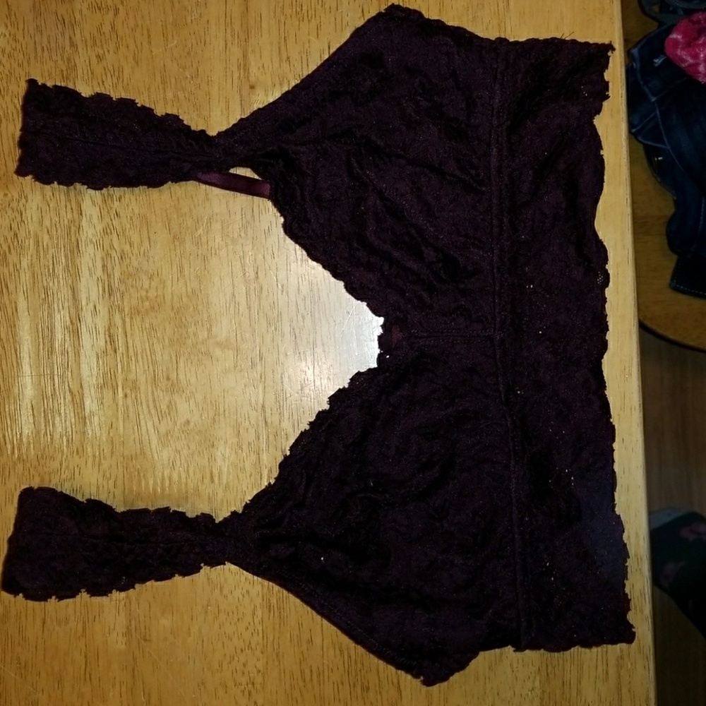 Aerie bralette dark red / burgandy